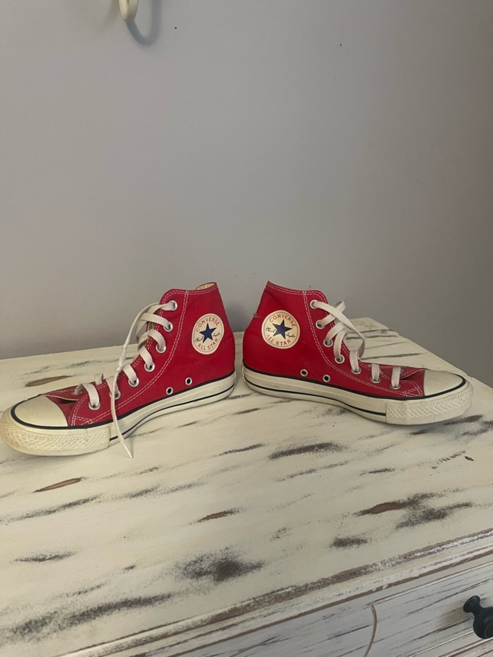 Converse Red Chuck Taylor All Star High Top Sneakers
